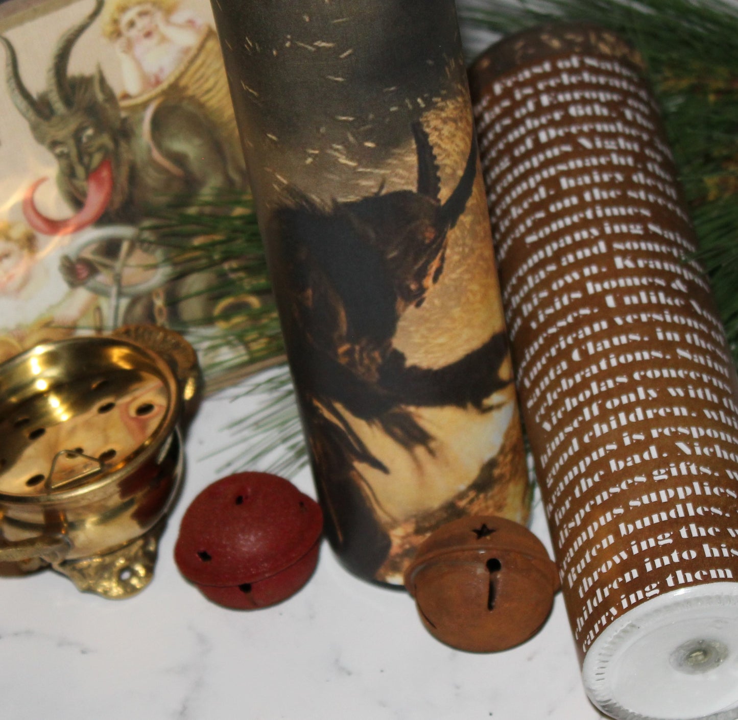 Krampus Loaded Candle Altar Candle