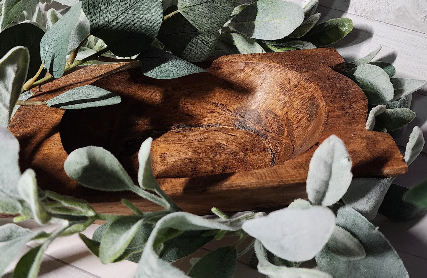 Pumpkin Spice Wood Dough Bowl Artisan Candle