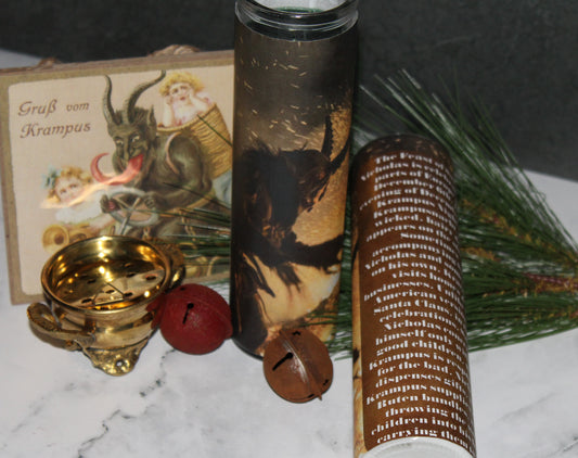 Krampus Loaded Candle Altar Candle